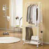 Movable Mini Dress Room Hanger White LS_0742